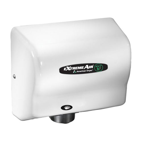 World Dryer EXT7, eXtremeAir EXT Series High-Speed Compact Hand Dryer, 120-240V, Automatic Operation, Surface Mounted, ABS, White