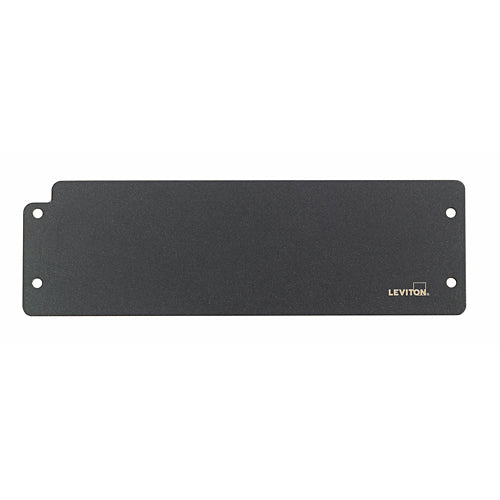 Leviton F3168-BLK, HDX Frame Blank Plate, 2RU, Use with HDX Frame (F3168-22F)