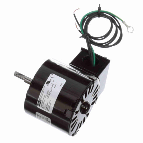 Fasco FA-D0562, 3.3'' General Purpose Motor, Open Air Over, Sleeve Bearing, Shaded Pole, 1/25 HP, 115 Volt, 1400/1630 RPM, 1 Speed, 1.8/1.5 Amps, CW Rotation, 5/16''x1-1/2'' Shaft