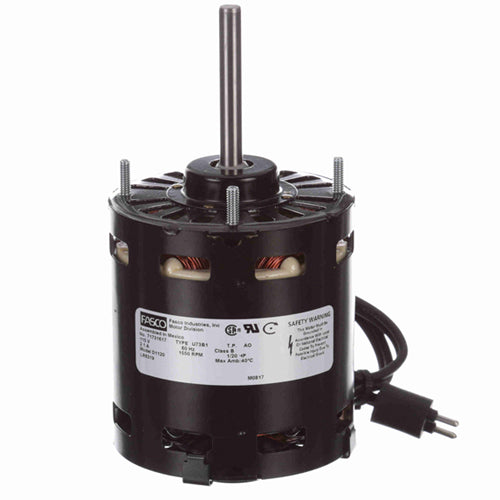 Fasco FA-D1120, 3.3'' OEM Replacement Motor, Shaded Pole, 1/20 HP, 115 Volts, 1/1550 Spd/RPM, 2.1 Amps, CW Rotation, Sleeve Bearing, 5/16''x2-1/2'' Shaft