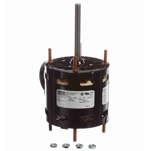 Fasco FA-D1124, 3.3'' OEM Replacement Motor, Shaded Pole, 1/20 HP, 115 Volts, 1/1550 Spd/RPM, 2.1 Amps, CW Rotation, Sleeve Bearing, 5/16''x3'' Shaft