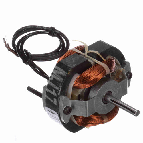 Fasco FA-D201, 3.25'' General Purpose Skeleton Motor, Sleeve Bearing, Open Air Over, Shaded Pole, 1/85 HP, 1/3000 Spd/RPM, 115 Volt, 0.6 Amps, CCW Rotation, 1/4''x1-3/8'' Shaft