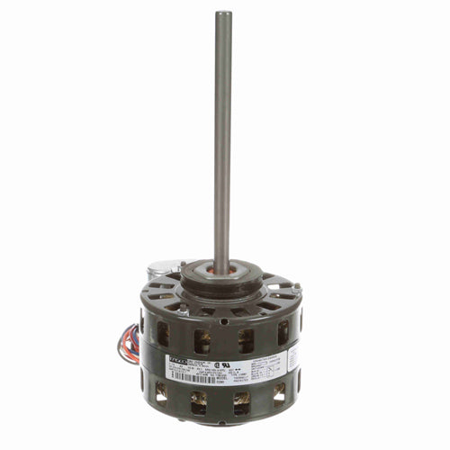Fasco FA-D290, 5'' Fan Coil Air-Conditioning Motor, Sleeve Bearing, PSC Type, 1/10-1/15-1/25-1/40 HP, 4 Speeds, 1050 RPM, 115 Volt, 2.2/1.4/1/0.7 Amps, Reversible Rotation, 1/2''x8- 1/2'' Shaft, Capacitor Included