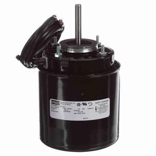 Fasco FA-D469, Refrigeration Fan Motor, Sleeve Bearing, Open Air Over, Shaded Pole, 1/12 HP, 208-230 Volts, 1/1550 Spd/RPM, 1.3 Amps, CCW Rotation, 5/16''x2-1/8'' Shaft