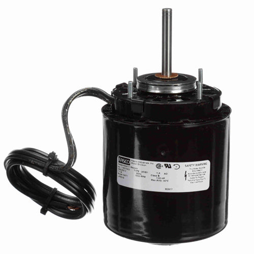 Fasco FA-D471, Refrigeration Fan Motor, Sleeve Bearing, Open Air Over, Shaded Pole, 1/20 HP, 208-230 Volts, 1/1550 Spd/RPM, 1.1 Amps, CCW Rotation, 5/16''x2-1/2'' Shaft