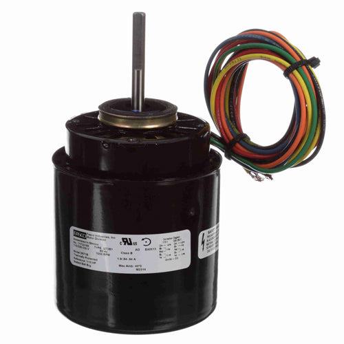 Fasco FA-D671B, 3.3'' Refrigeration Motor, Ball Bearing, Open Air Over, Shaded Pole, 1/15 HP, 115/208-230 Volts, 1/1550 Spd/RPM, 1.9/0.84-0.94 Amps, CCW Rotation, 5/16''x2-1/2'' Shaft