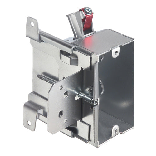 Arlington FAS423C, Adjustable Outlet Box In Steel For New Construction with 4010AST Connector, 1-Gang