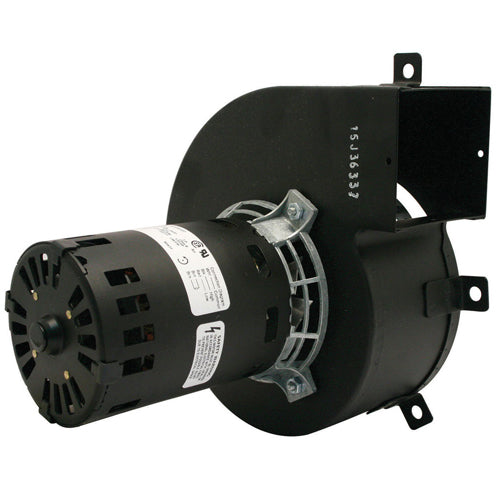 Rotom FB-RFB107, 3.3'' OEM Replacement Motor, Flue Exhaust Blower, Sleeve Bearing, PSC Type, 1/40 HP, 208/230 Volts, 0.3 Amps, 2 Speeds, 3350/2900 RPM, CW Rotation, 3MFD/370V Capacitor