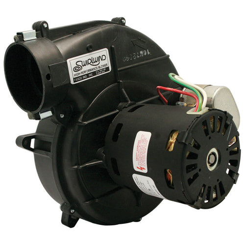 Rotom FB-RFB206, 3.3'' OEM Replacement Motor, Flue Exhaust Blower, Sleeve Bearing, PSC Type, 1/20 HP, 115 Volts, 0.85 Amps, 2 Speeds, 3400/2400 RPM, CW Rotation, 4MFD/370V Capacitor