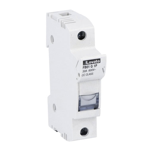 Lovato FB01G1P, CC Fuse Holder, 1 Pole 690V 30A, For 10x38mm Class CC Fuses, UL Listed & CSA Approved