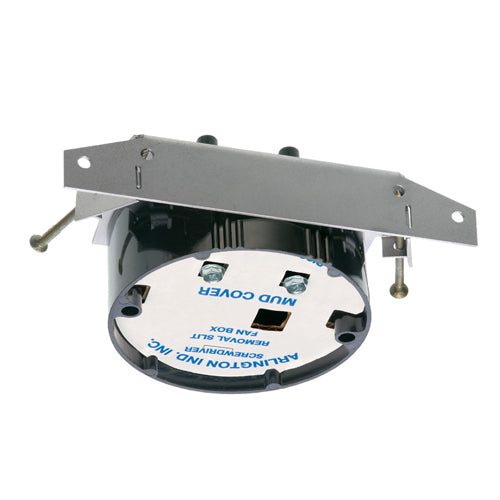 Arlington FB417SLP, Nail On Fan and Fixture Box with Steel Mounting Bracket For 1/2” to 5/8” Ceiling Thickness only - 20.0 Cubic Inche, Black