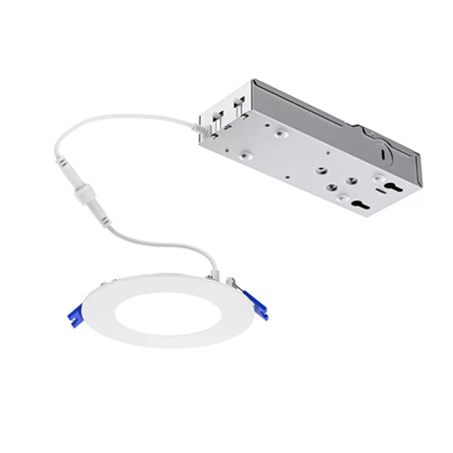 Philips FD3R4ESCT1W, 3'' Round LED Flat Downlight, 8 Watt, 400 Lumens, 2700/3000/3500/4000/5000K, Dimmable, 120V, White Finish