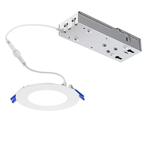 Philips FD5R9ESCT1W, 5'' Round LED Flat Downlight, 13 Watt, 900 Lumens, 2700/3000/3500/4000/5000K, Dimmable, 120V, White Finish
