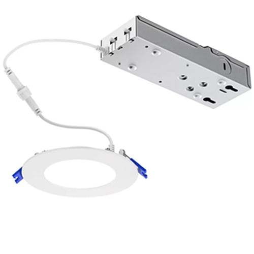 Philips FD8R13ESCT1W, 8'' Round LED Flat Downlight, 18 Watt, 1300 Lumens, 2700/3000/3500/4000/5000K, Dimmable, 120V, White Finish