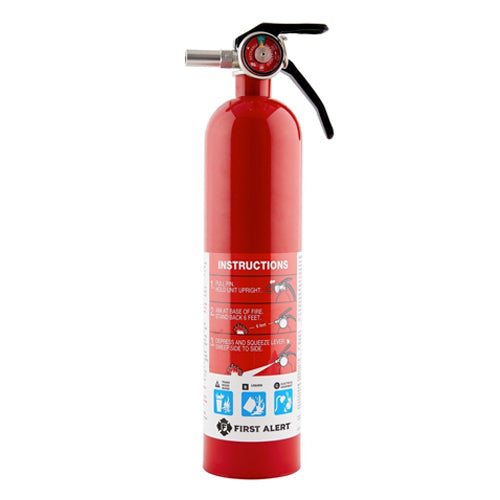 BRK FE1A10GOA, Rechargeable Home 2.5lb Fire Extinguisher UL Rated 1-A:10-B:C (Red)