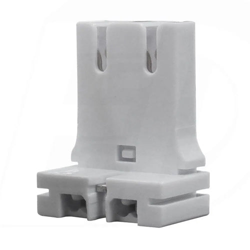 Etlin Daniels FL010-C, FL010 Series, Short Profile T8/T10/T12 Fluorescent Lampholder, Medium Bi-Pin G13 Base, Solid Shoulder, Captive Nut, 660W 600V, 10 Packs