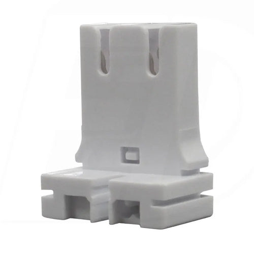 Etlin Daniels FL010-S, FL010 Series, Short Profile T8/T10/T12 Linear Fluorescent Light Socket, Medium Bi-Pin G13 Base, Solid Shoulder, Shunted, 660W 600V, 10 Packs