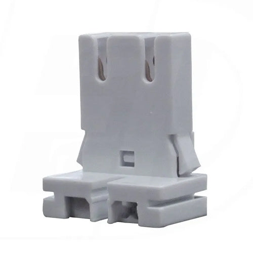 Etlin Daniels FL010-WS, FL010 Series, Short Profile T8/T10/T12 Linear Fluorescent Light Socket, Medium Bi-Pin G13 Base, Flexible Snap-in Shoulder Shunted, 660W 600V, 10 Packs
