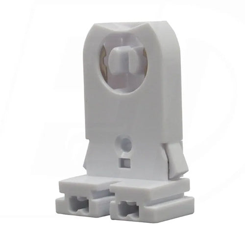 Etlin Daniels FL011-W, FL011 Series, Tall Profile T8/T10/T12 Linear Fluorescent Light Socket, Medium Bi-Pin G13 Base, Flexible Snap-in Shoulder, 660W 600V, 10 Packs ﻿