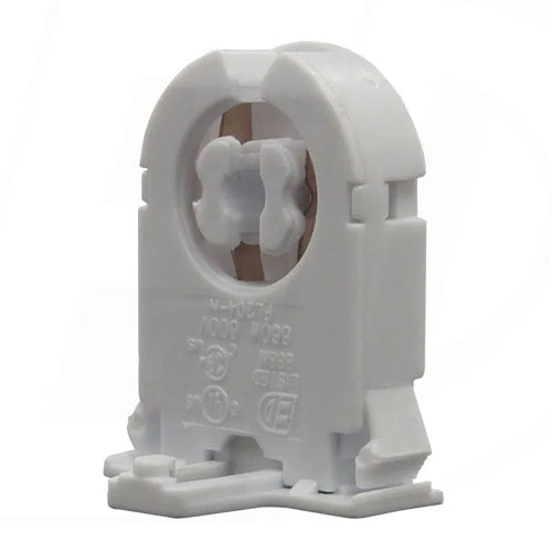 Etlin Daniels FL204-SN_PK250, FL204 Series, T8/T10/T12 Linear Fluorescent Lampholder, Medium Bi-Pin G13 Base, Flexible Shoulder, Shunted, Locating Nib, Low Profile, 660W, 600V, 250 Packs
