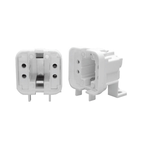 Etlin Daniels FL423V-Q4, 4 Pin CFL Light Socket, 42W, Horizontal 2 Hole Screw Mount, 75W, 600V, 10 Packs