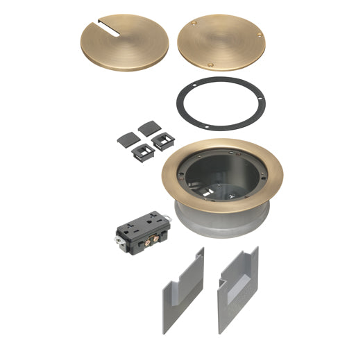 Arlington FLBC5540AB, Recessed Cover Kits for 5.5” Concrete Floor Box, Antique Bronze