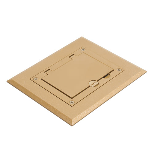 Arlington FLBC8510CA, Caramel Non-Metallic Single Gang Frame Kit With Flip Lid Cover