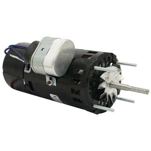 Rotom FM-RFM460, 3.3'' Flue Exhaust Motor, Ball Bearing, PSC Type, 1/10 HP, 460 Volts, 0.3 Amps, 1/3200 Spd/RPM, Reversible Rotation, Capacitor Included, 2-1/2''x1/4'' Shaft