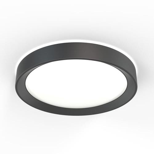 Juno FMDR 17IN SWW5 90CRI MB M4, 17'' Round Switchable Decorative LED Flush Mount, 23.8W, 120V, 2700/3000/3500/4000/5000K, 90 CRI, Matte Black Finish