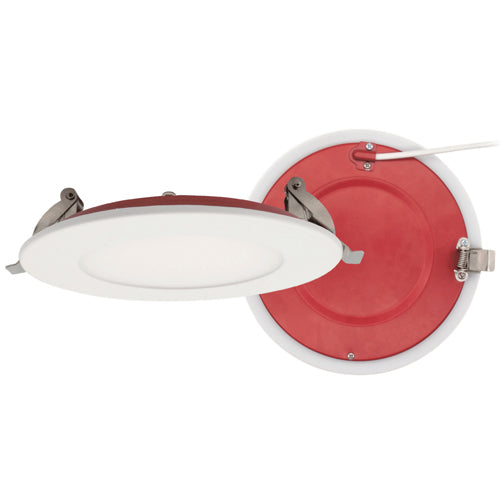 Lotus FR-LED-4-S12W-5CCT-PL-WH, 4" Round Fire Rated Ultra Slim Recessed LED, 5CCT, 12W, 120VAC, 90+ CRI, White Trim