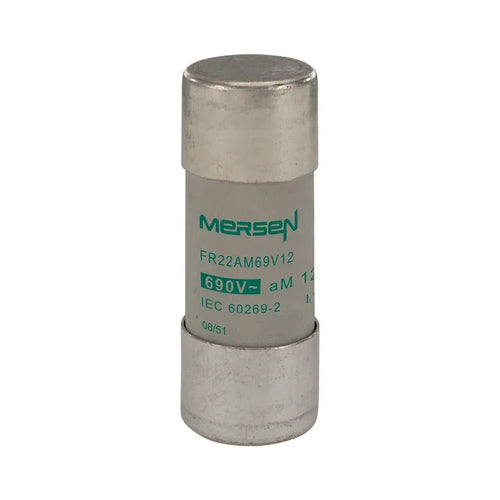Mersen FR22AM69V8, aM Cylindrical Fuse-Links, Size 22x58mm, 690VAC, 8A