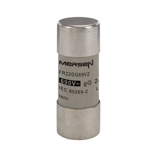 Mersen FR22GG69V2, gG Cylindrical Fuse-Links, Size 22x58mm, 690VAC/250VDC, 2A