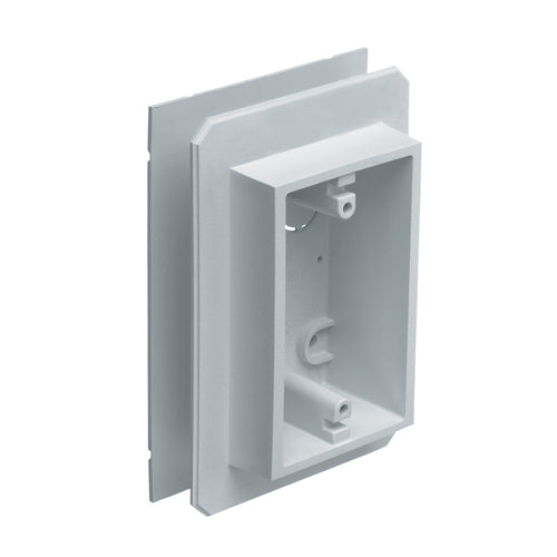 Arlington FS8091FGC, Weatherproof FS Outlet Box with Grounding Clip, 1-Gang, for All Types