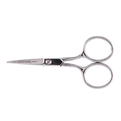 Klein Tools G404LR, Embroidery Scissor with Large Ring, 4-Inch