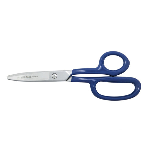 Klein Tools G718LRCB, HD Carpet Shear w/Ring, Curved, Blunt, 9-Inch