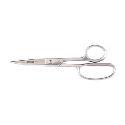 Klein Tools G758LR, Straight Stainless Trimmer w/Large Ring, 9-Inch