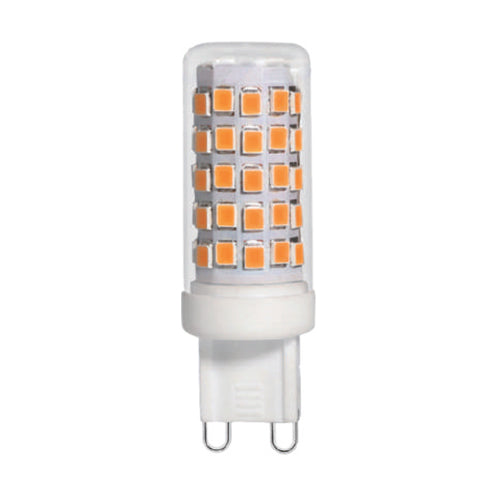 Votatec G9-CR64LED-6W-6K, G9 LED, Clear, 120V, 6W, 600-650 Lumens, 6000K Daylight, Dimmable, 5 Packs