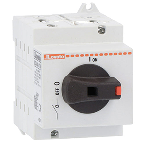 Lovato GD040AT4, Switch Disconnector for Photovoltaic Applications, Direct Operating Version, Complete with Black Handle, 40A