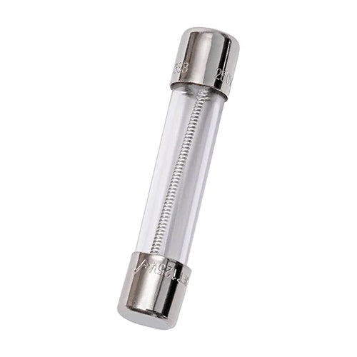 Mersen GDL25, 25A GDL (6.3x32mm) Time-Delay Glass Body Miniature Fuse, 32VAC, Ferrule Type