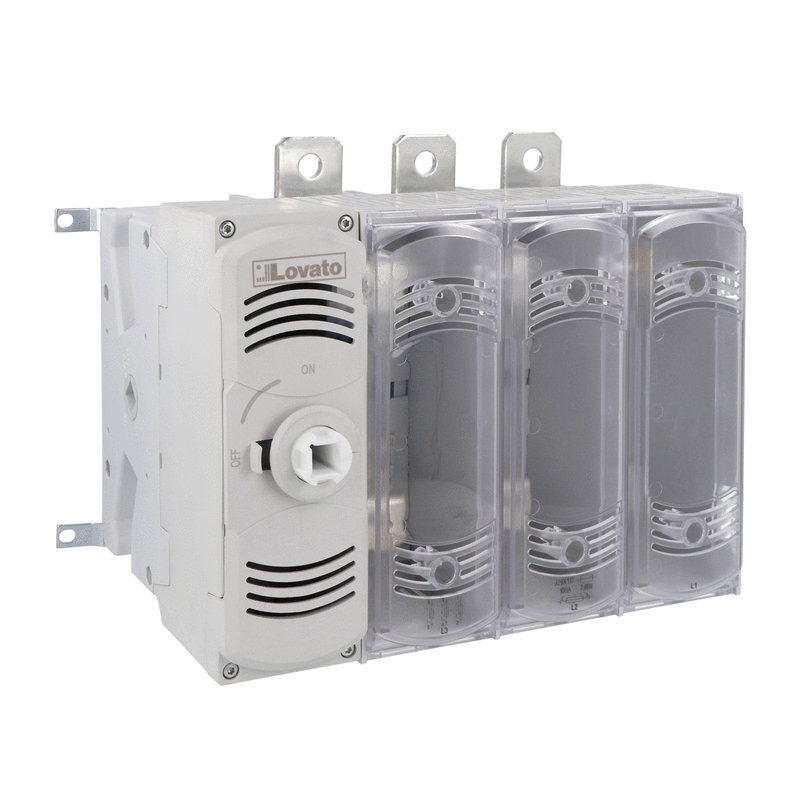 Lovato GEF0200JUL, Three-Pole Fusible Disconnect Switch (UL98), For J UL Fuse Type, 200A