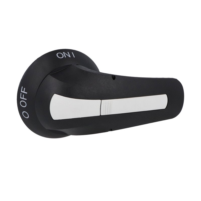 Lovato GEFX61B, Door Coupling Handle, Padlockable, 94mm/3.7'' Black Lever, IP65