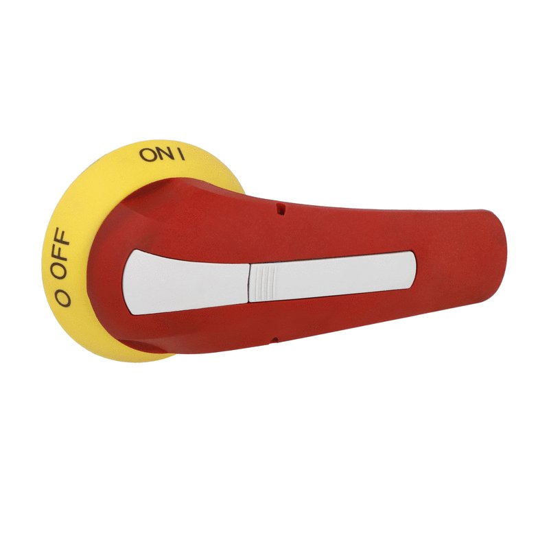 Lovato GEFX62, Door Coupling Handle, Padlockable, 115mm/4.5'' Red/Yellow Lever, IP65