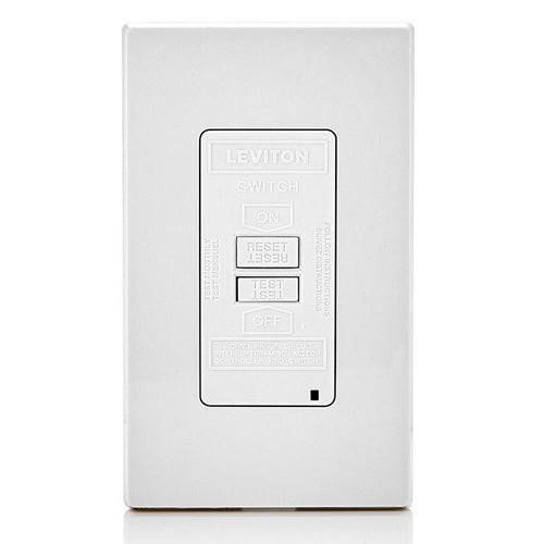Leviton GFRBF-W, SmartlockPro Slim Blank Face Self-Test GFCI Receptacl ...