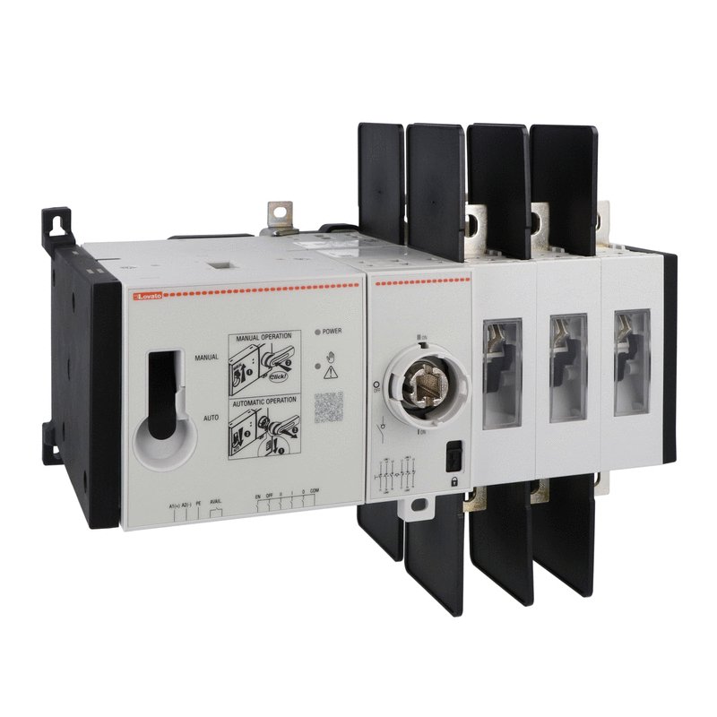 Lovato GLCMB0200E110UL, UL1008 Three-Pole Motorised Changeover Switch, 110…125VAC/DC, 200A