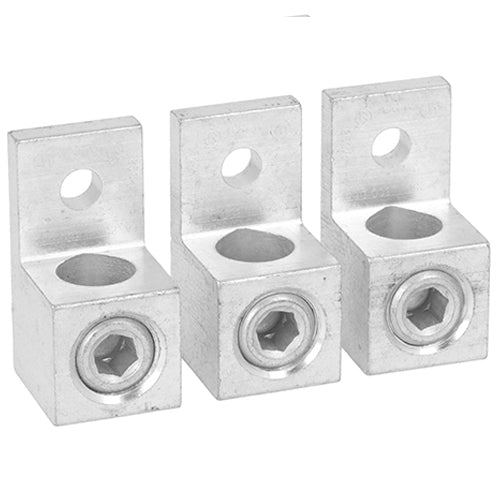 Lovato GLX501, Terminal Clamp Sets for Rigid and Flexible Cables, 3-Piece Set, Each Covers 1 Pole for Single Cable, For GL0100...GL0315, GLC0100...GLC0315