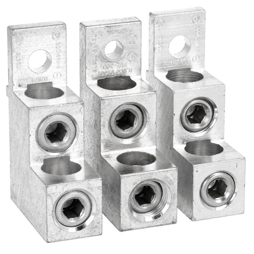 Lovato GLX505, Terminal Clamp Sets for Rigid and Flexible Cables, 3-Piece Set, Each Covers 1 Pole for Double Cables, For GL0320…GL0630, GLC0320…GLC0630