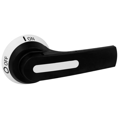 Lovato GLX61B, Door Coupling Pistol Handle for Switch Disconnectors, For GL0100…GL0315, Screw Fixing, 125mm/4.92'' Lever Length, Defeatable (req. UL508A), Black, 10mm/0.39'', IP66, IP69K and NEMA 4X