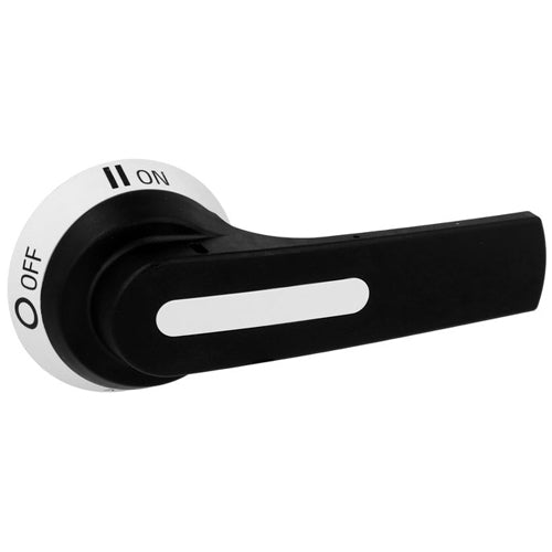Lovato GLX61CB, Door Coupling Pistol Handle for Changeover Switch, For GLC0100…GLC0315, Screw Fixing, 125mm/4.92'' Lever Length, Defeatable (req. UL508A), Black, 10mm/0.39'', IP66, IP69K and NEMA 4X