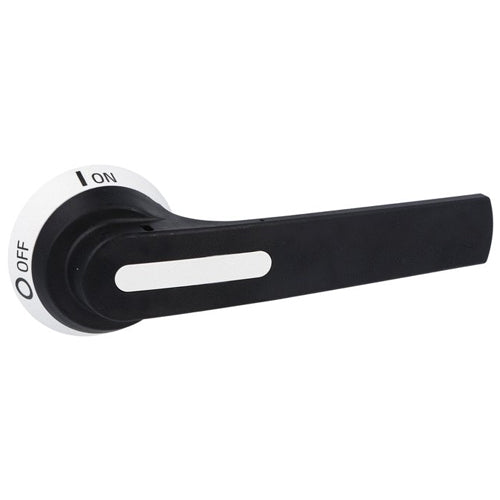 Lovato GLX63B, Door Coupling Pistol Handle for Switch Disconnectors, For GL0631...GL1000, Screw Fixing, 175mm/6.89'' Lever Length, Defeatable (req. UL508A), Black, 12mm/0.47'', IP66, IP69K and NEMA 4X