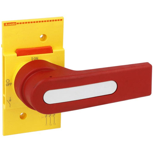 Lovato GLX63D, Direct Operating Handle for GL0631...GL1000 and GLC0631... GLC1000, Red/Yellow